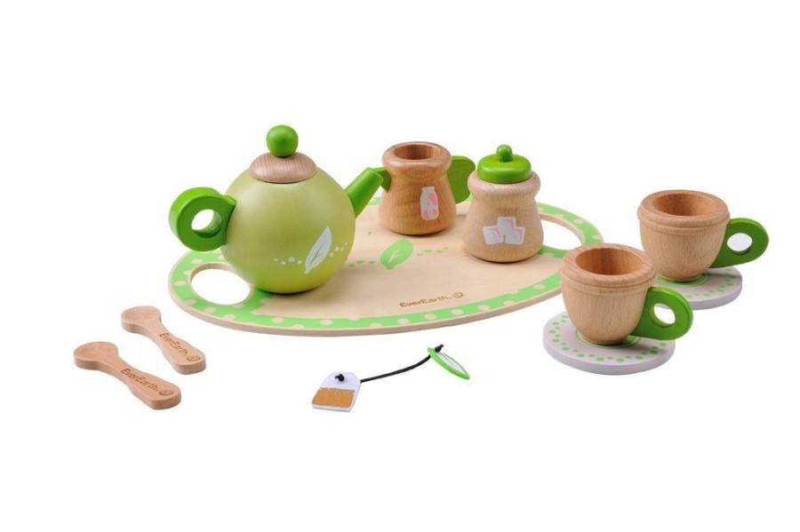 Imaginative Play EverEarth | Everearth - Wooden Tea Set