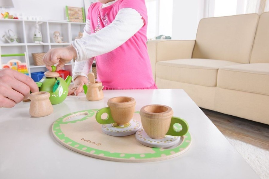 Imaginative Play EverEarth | Everearth - Wooden Tea Set