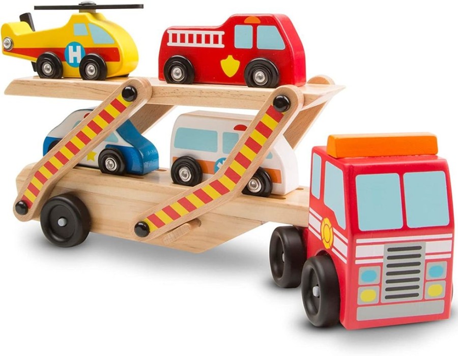 Cars, Trains & Vehicles Melissa & Doug | Melissa & Doug - Emergency Vehicle Carrier