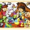 Puzzles Masterkidz | Masterkidz - Wooden Jigsaw Puzzle - Pets Caring 20Pc