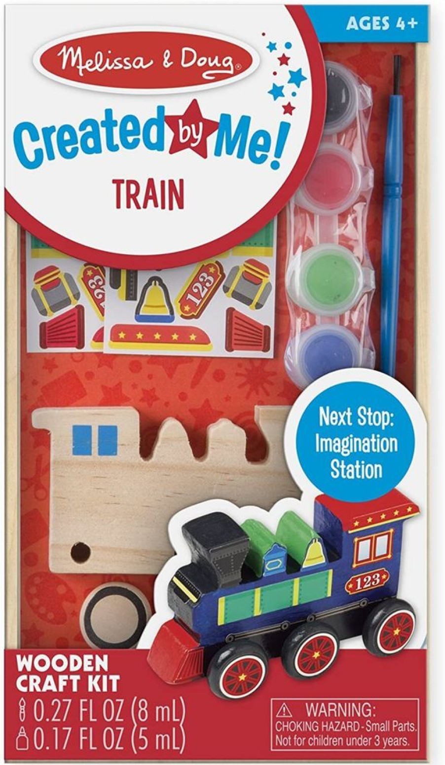 Art & Craft Melissa & Doug | Melissa & Doug - Decorate Your Own Wooden Train