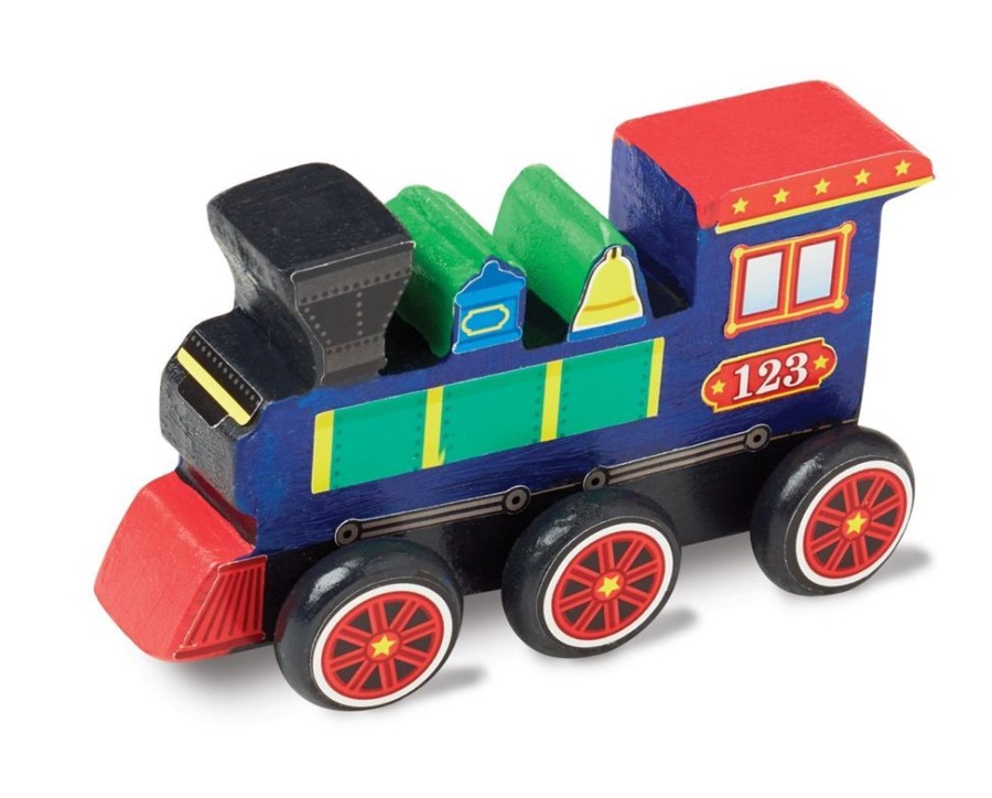 Art & Craft Melissa & Doug | Melissa & Doug - Decorate Your Own Wooden Train