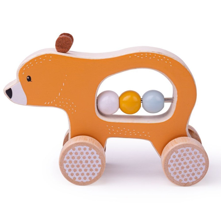 New Products Bigjigs Toys | Bigjigs - Push Along Bear