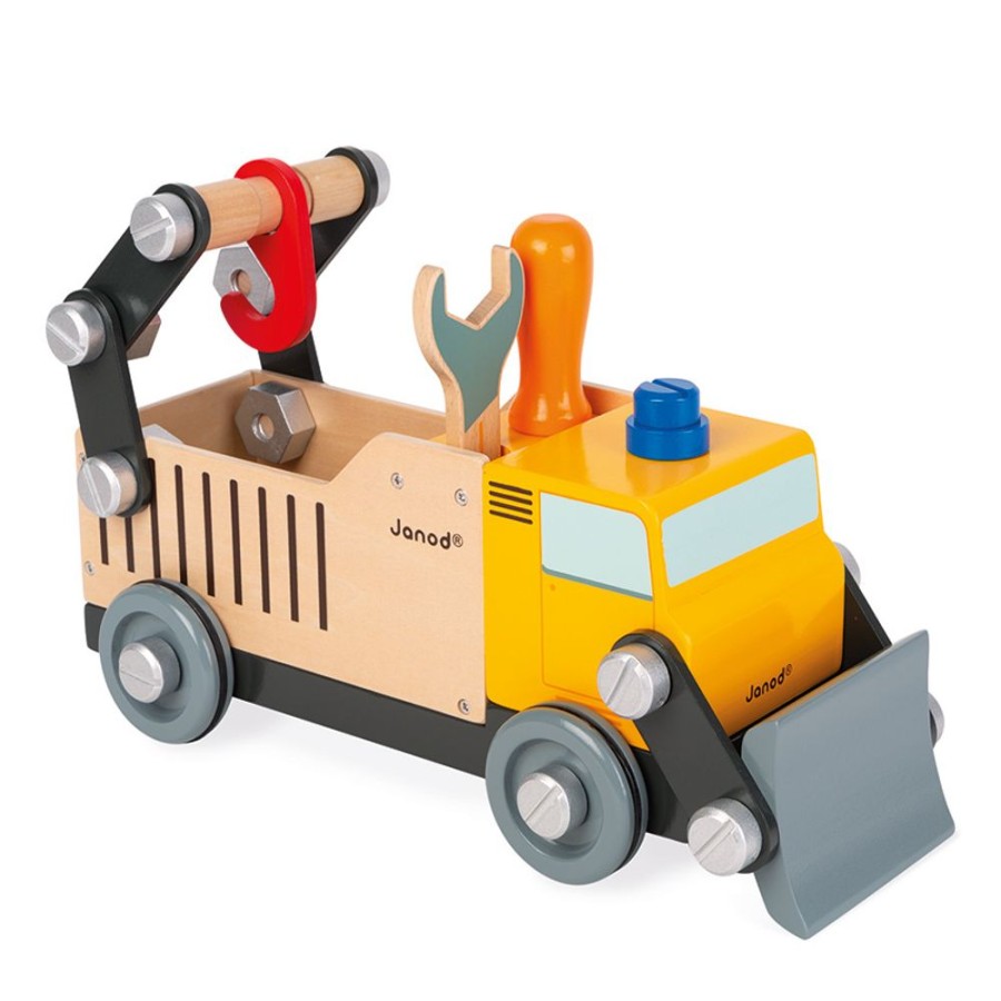 Construction Toys Janod | Janod - Bricokids Diy Construction Truck