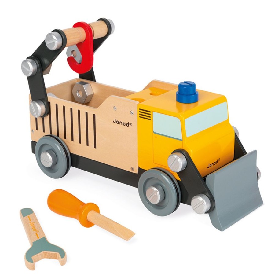 Construction Toys Janod | Janod - Bricokids Diy Construction Truck