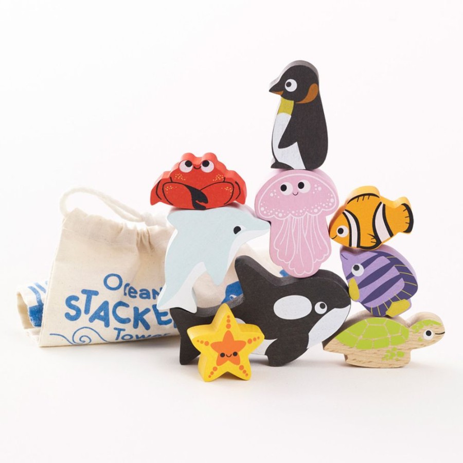 New Products Le Toy Van | Le Toy Van - Petilou Ocean Stacking Animals