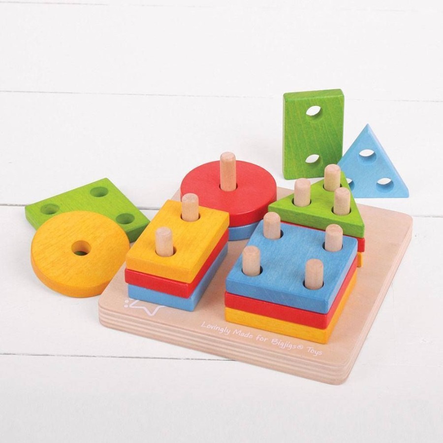 Baby, Toddler & Preschool Toys Bigjigs Toys | Bigjigs - Four Shape Sorter