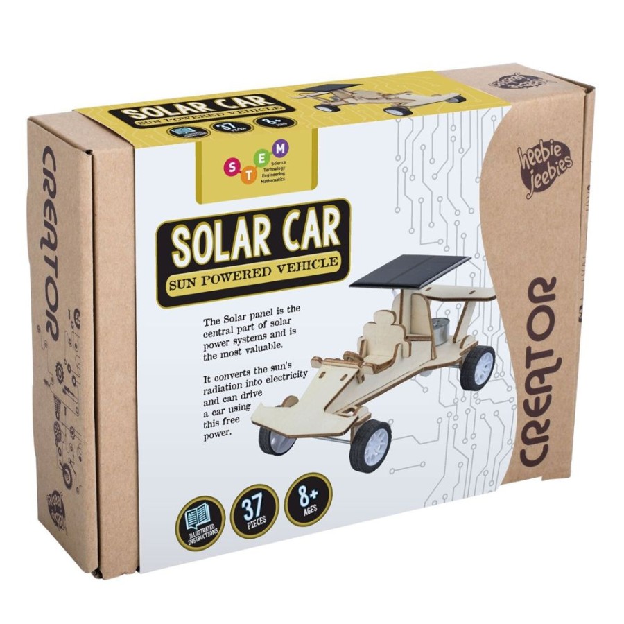 Cars, Trains & Vehicles Heebie Jeebies | Heebie Jeebies - Creator Wood Kit - Solar Car