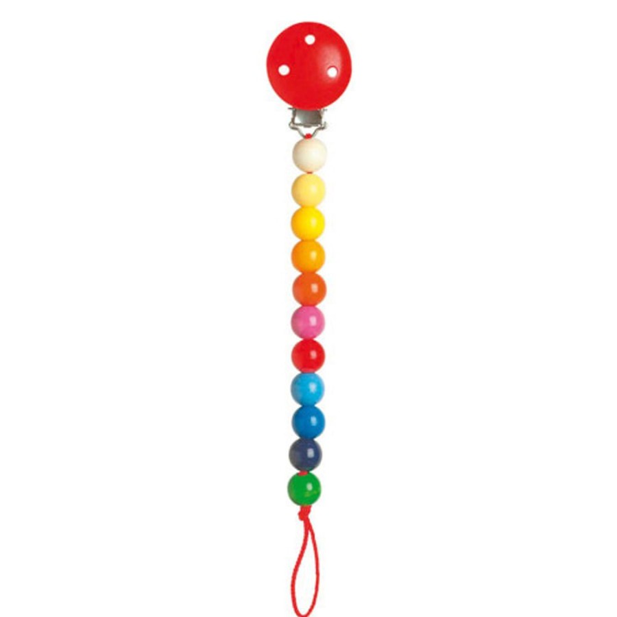 Baby, Toddler & Preschool Toys Heimess | Heimess - Pacifier Holder Rainbow Beads