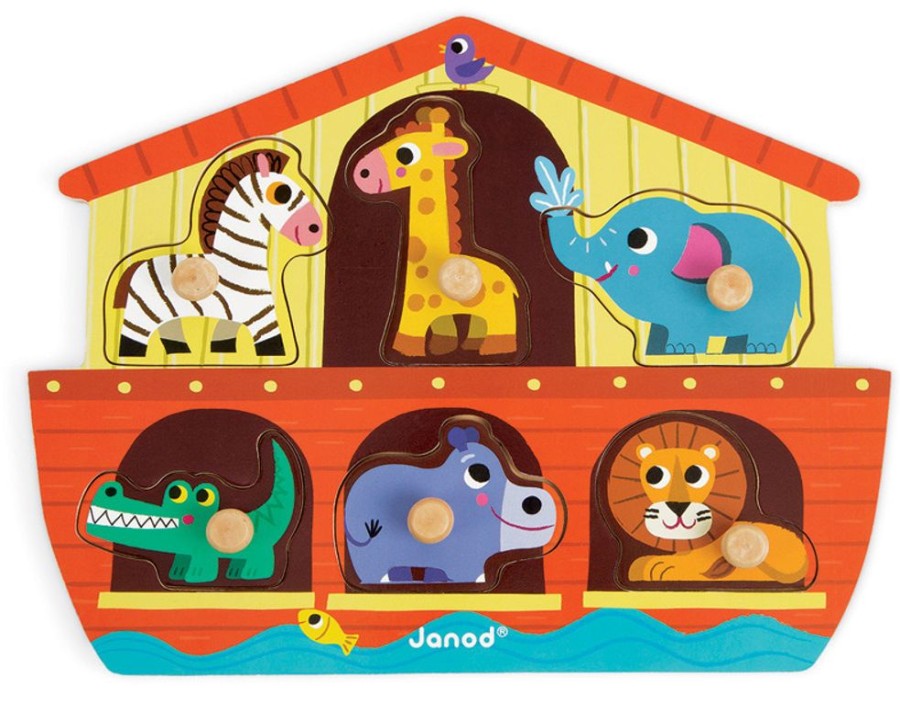 Puzzles Janod | Janod - Noahs Ark Puzzle