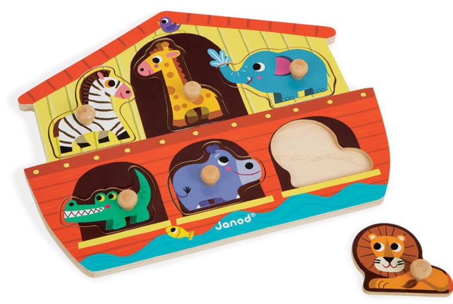 Puzzles Janod | Janod - Noahs Ark Puzzle