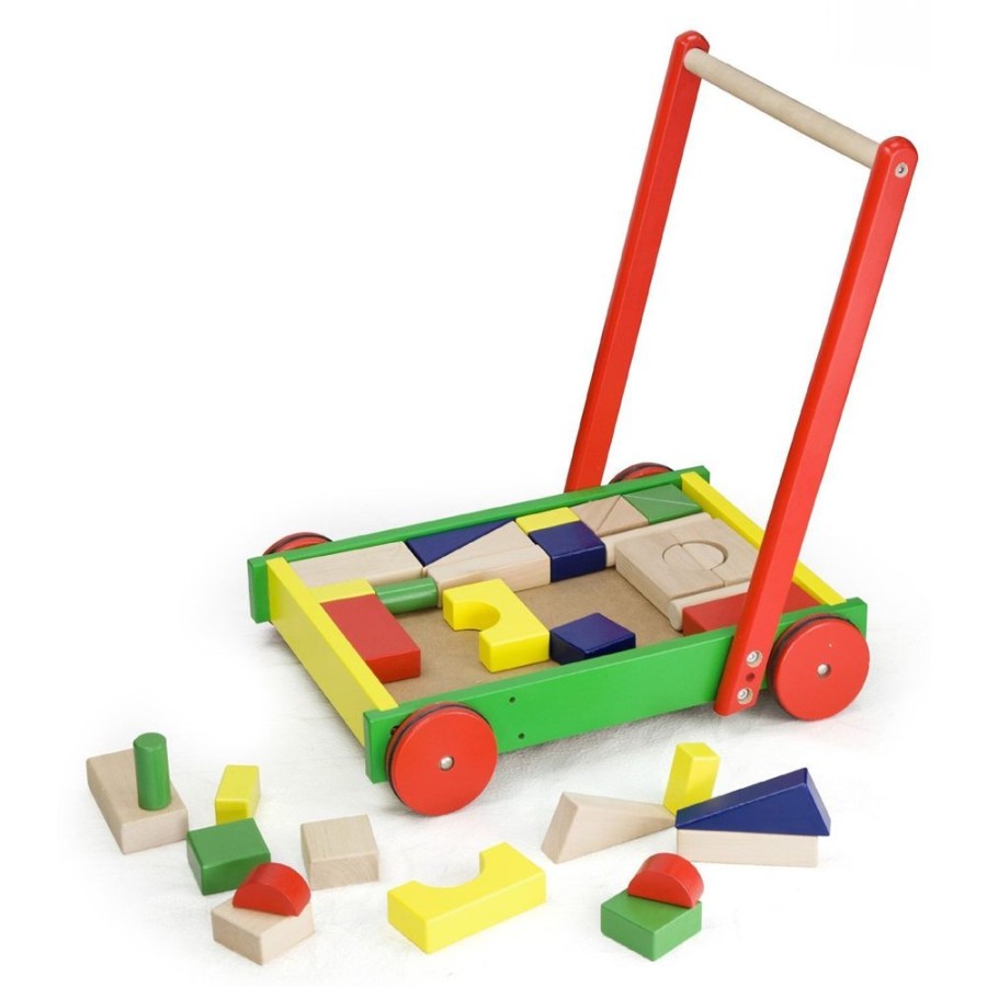 Construction Toys Viga Toys | Viga Toys - Baby Walker With Blocks