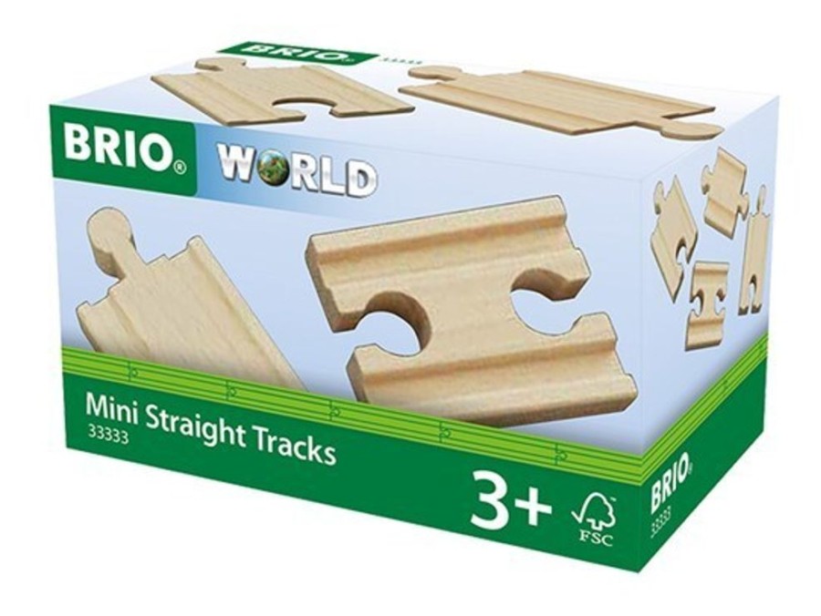 Cars, Trains & Vehicles BRIO | Brio - Mini Straight Tracks (4 Pieces)