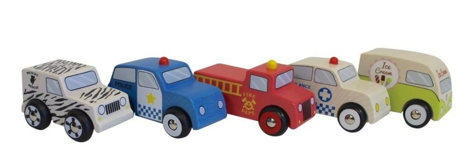 Cars, Trains & Vehicles Discoveroo | Discoveroo - Emergency Car (Set Of 5)