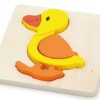 Puzzles Viga Toys | Viga Toys - Mini Block Puzzle - Duck