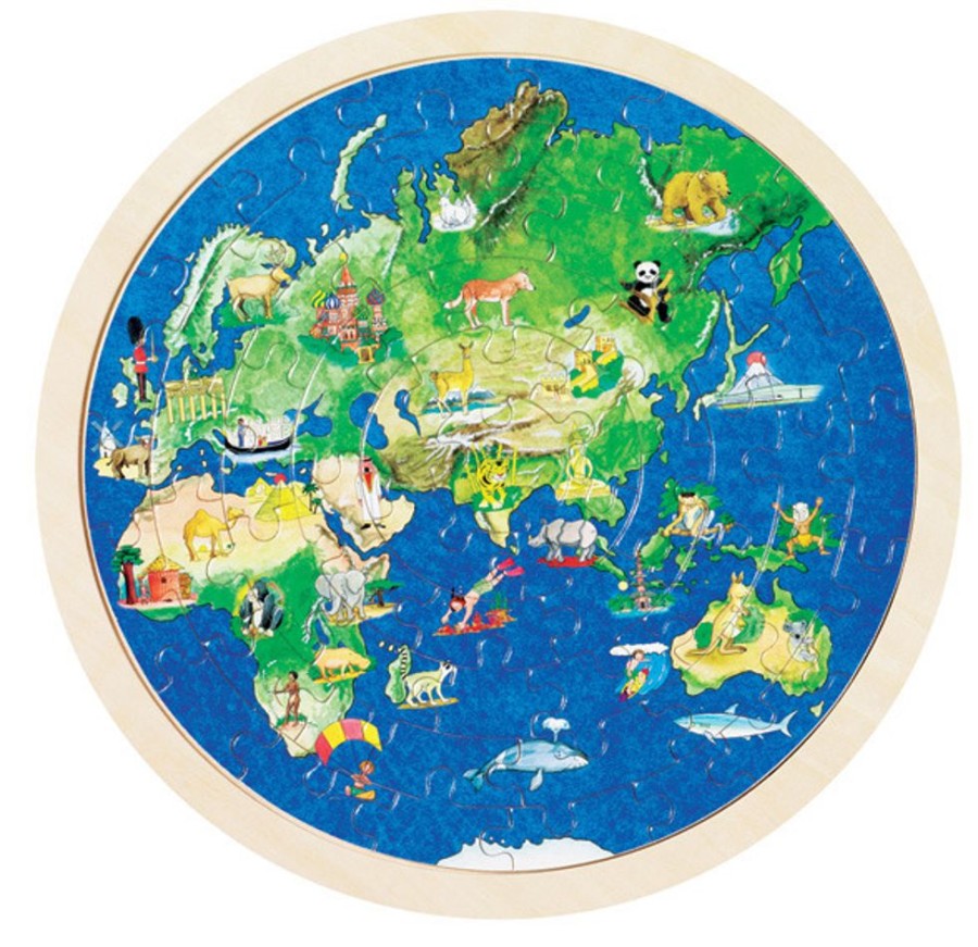 Puzzles GOKI | Goki - Globe Puzzle (57Pc)