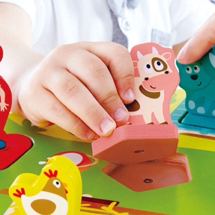 Puzzles Hape | Hape - Farmyard Sound Puzzle