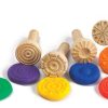 New Products EDX Education | Edx - Wooden Dough Stampers (Set Of 4)