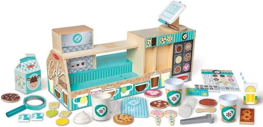 Imaginative Play Melissa & Doug | Melissa & Doug - Cafe Barista Coffee Shop