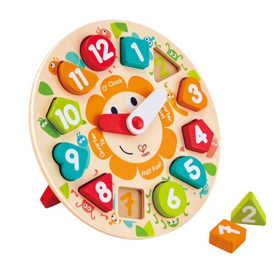 Baby, Toddler & Preschool Toys Hape | Hape - Chunky Clock Puzzle