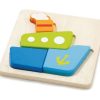 Puzzles Viga Toys | Viga Toys - Mini Block Puzzle - Boat