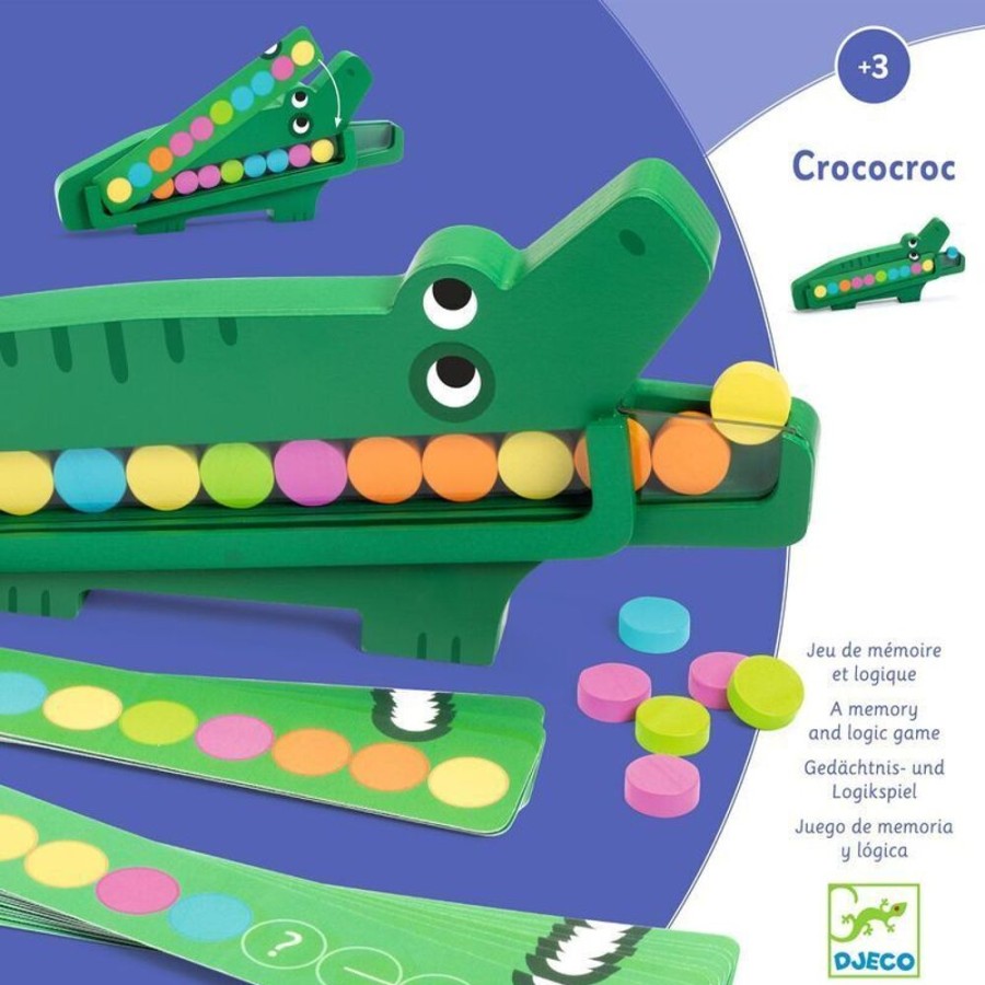 New Products Djeco | Djeco - Crococroc Wooden Game