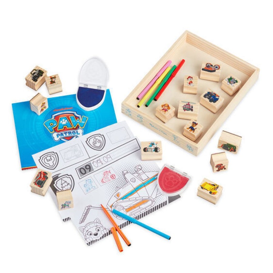 Art & Craft Melissa & Doug | Melissa & Doug - Paw Patrol - Wooden Stamps Activity Set