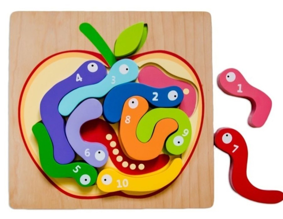 Puzzles Kiddie Connect | Kiddie Connect - 123 Worm Puzzle