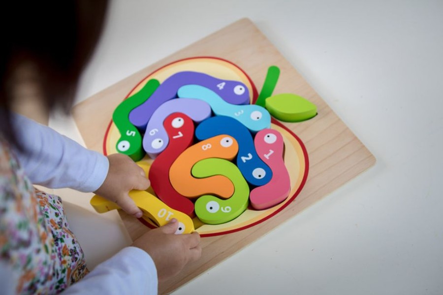 Puzzles Kiddie Connect | Kiddie Connect - 123 Worm Puzzle