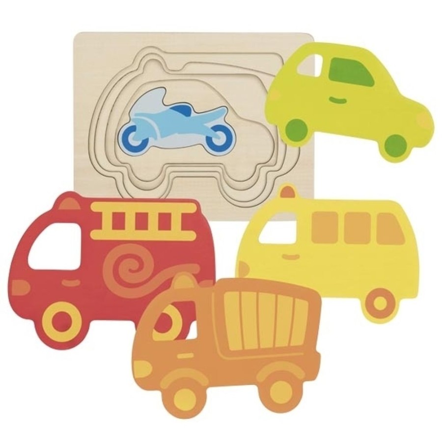 Puzzles GOKI | Goki - Vehicles Layer Puzzle 5Pc