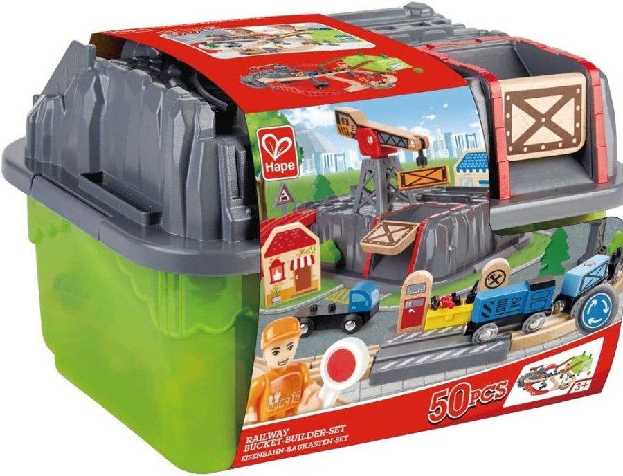 Cars, Trains & Vehicles Hape | Hape - Railway Bucket Builder Set