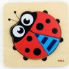 Puzzles Viga Toys | Viga Toys - Mini Block Puzzle - Ladybird