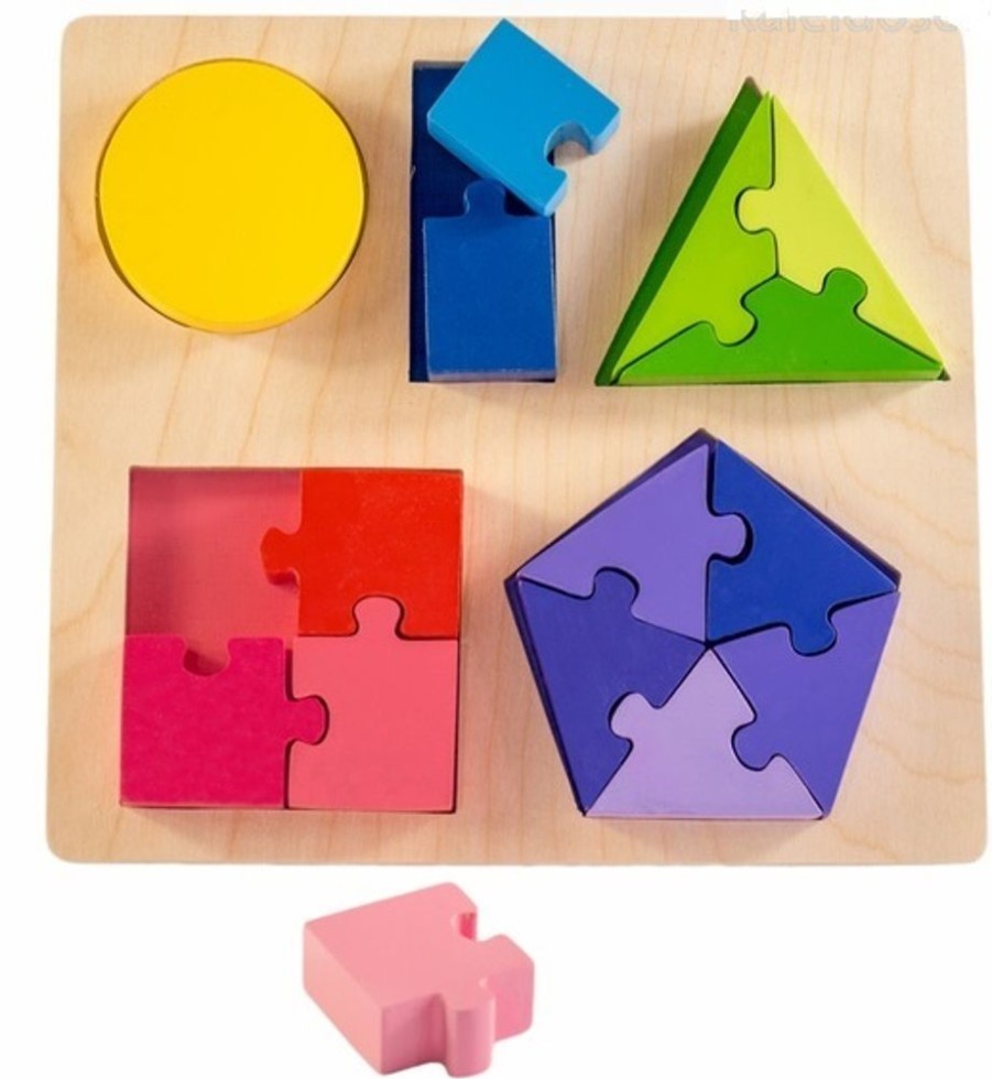 Puzzles Kiddie Connect | Kiddie Connect - Jigsaw Shape Fraction Puzzle