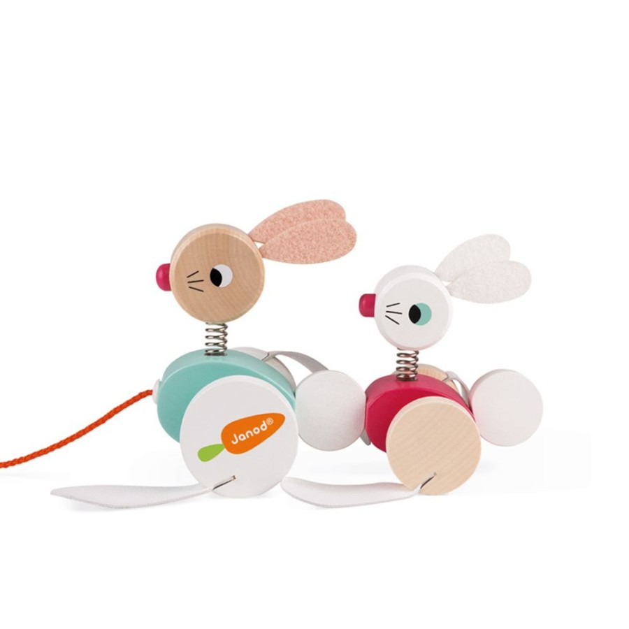 Baby, Toddler & Preschool Toys Janod | Janod - Pull-Along Rabbits