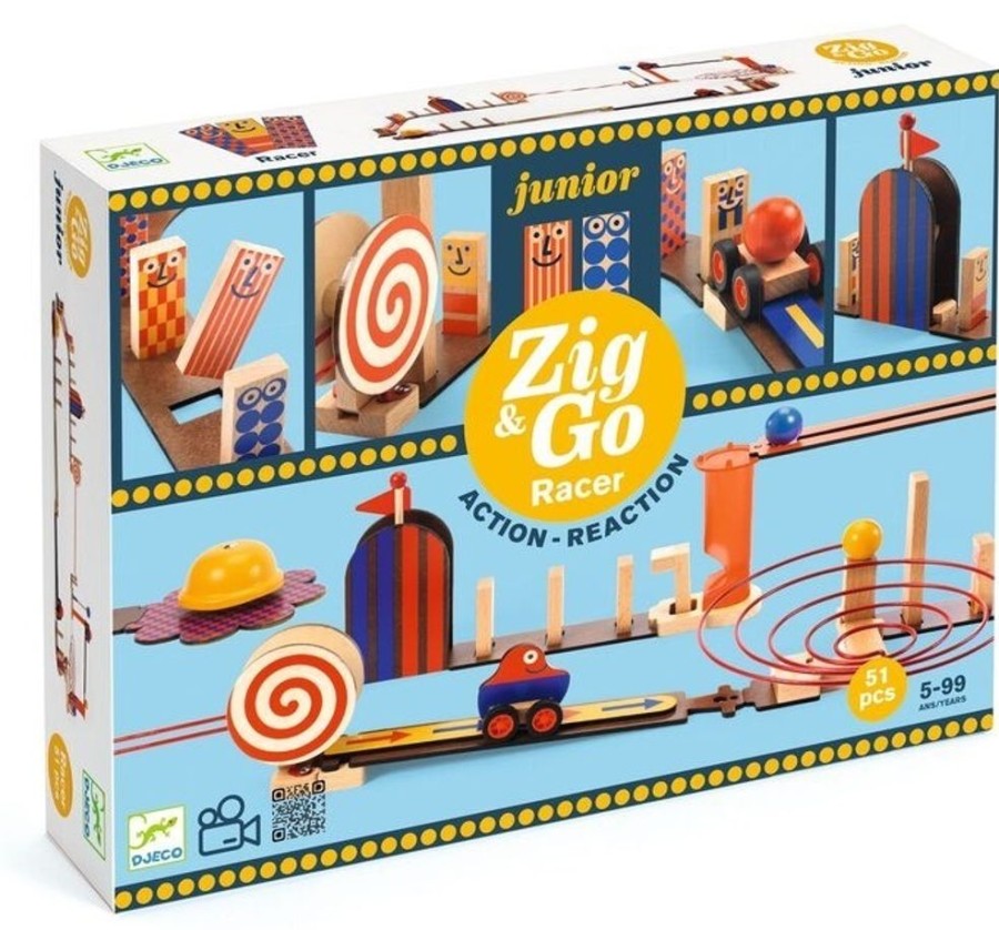 Construction Toys Djeco | Djeco - Zig & Go Junior Racer Set 51Pc