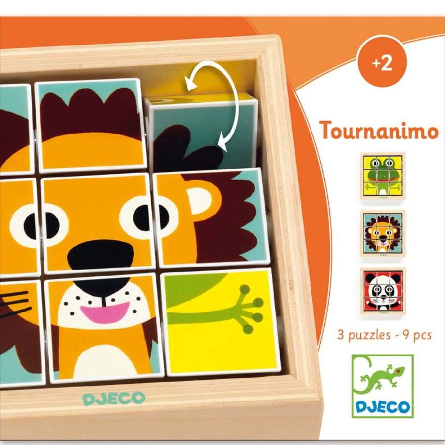 Puzzles Djeco | Djeco - Touranimo Wooden Puzzle