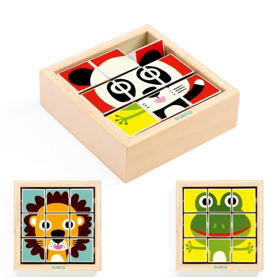 Puzzles Djeco | Djeco - Touranimo Wooden Puzzle