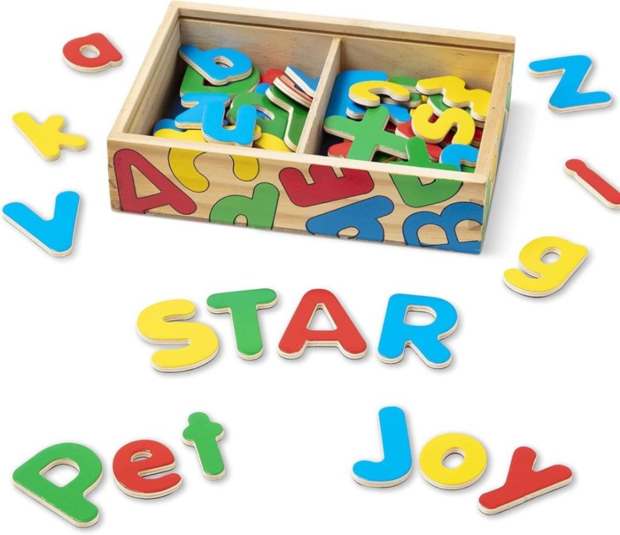 Baby, Toddler & Preschool Toys Melissa & Doug | Melissa & Doug - Alphabet Magnets In A Box Of 52