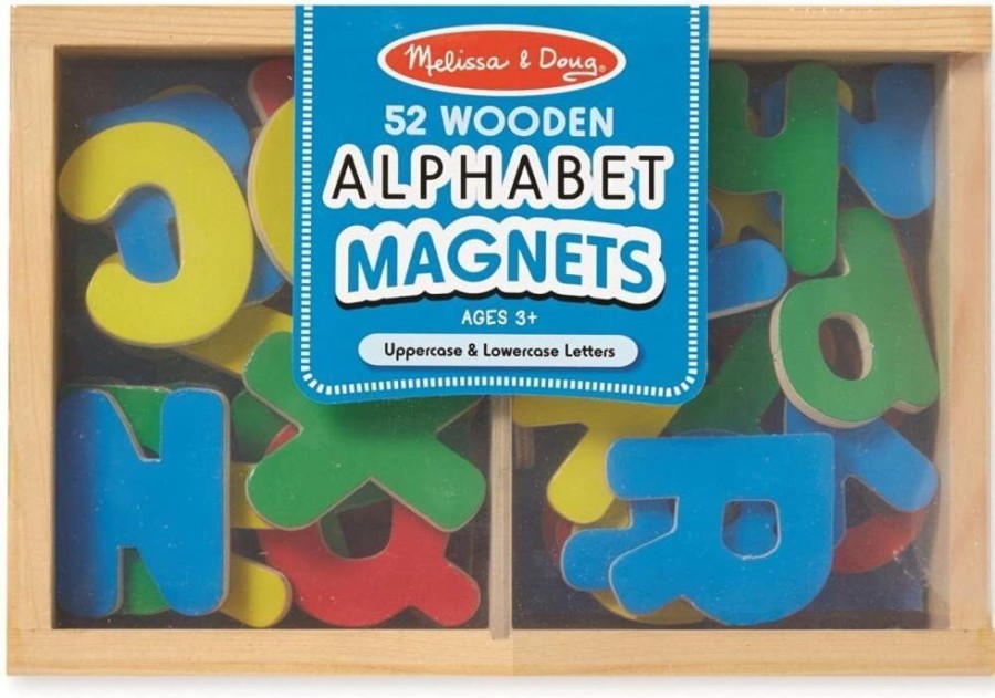 Baby, Toddler & Preschool Toys Melissa & Doug | Melissa & Doug - Alphabet Magnets In A Box Of 52