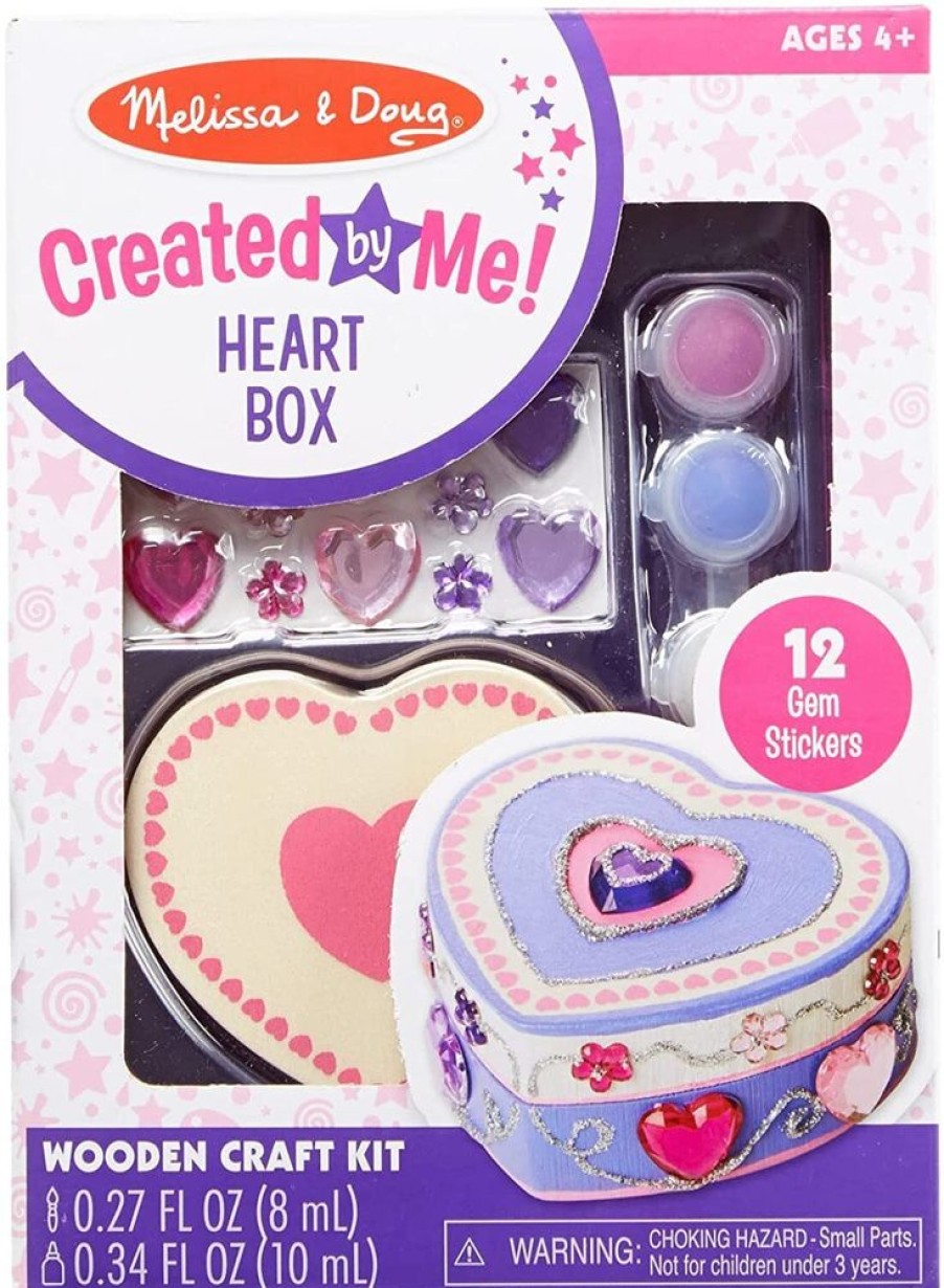 Art & Craft Melissa & Doug | Melissa & Doug - Created By Me! Wooden Heart Box