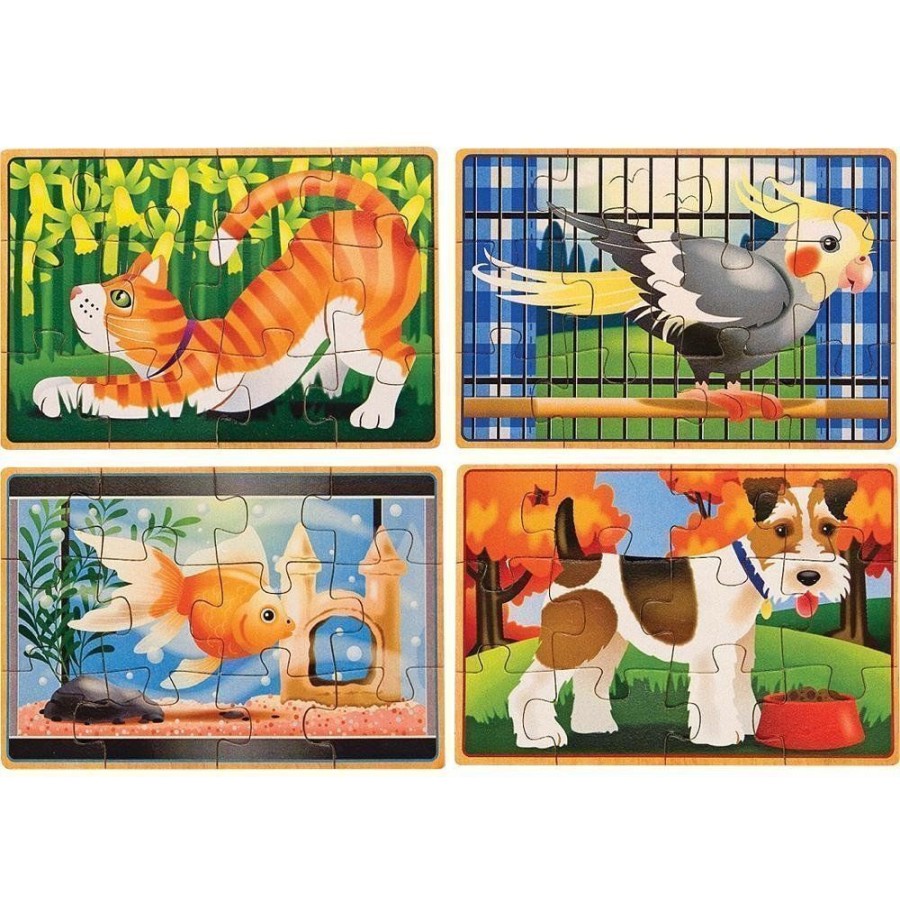 Puzzles Melissa & Doug | Melissa & Doug - Pets Jigsaw Puzzles In A Box 12Pc