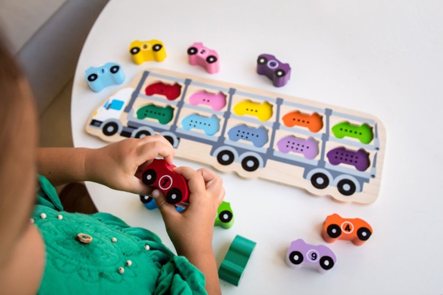 Puzzles Kiddie Connect | Kiddie Connect - 1-10 Car Puzzle