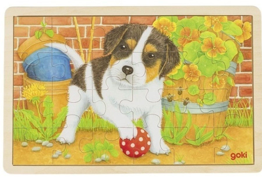 Puzzles GOKI | Goki - Little Dog Puzzle 24Pc