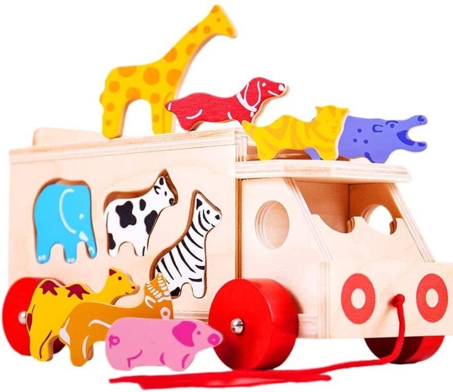 Baby, Toddler & Preschool Toys Bigjigs Toys | Bigjigs - Animal Shape Lorry