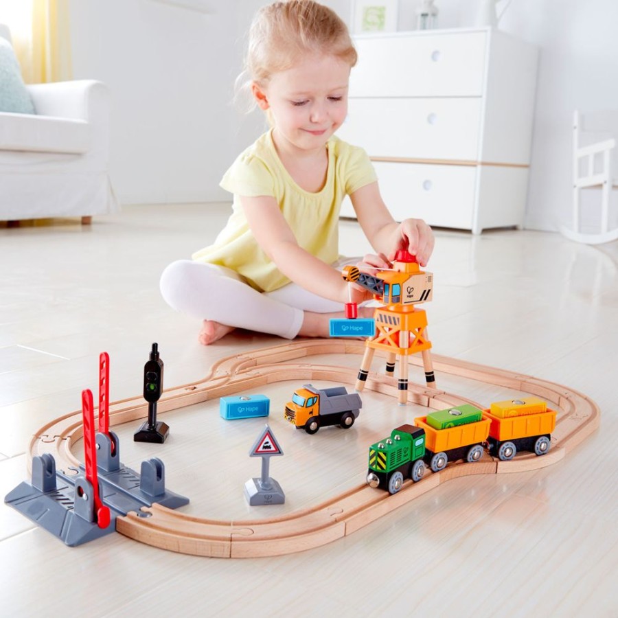 New Products Hape | Hape - Crossing & Crane Set