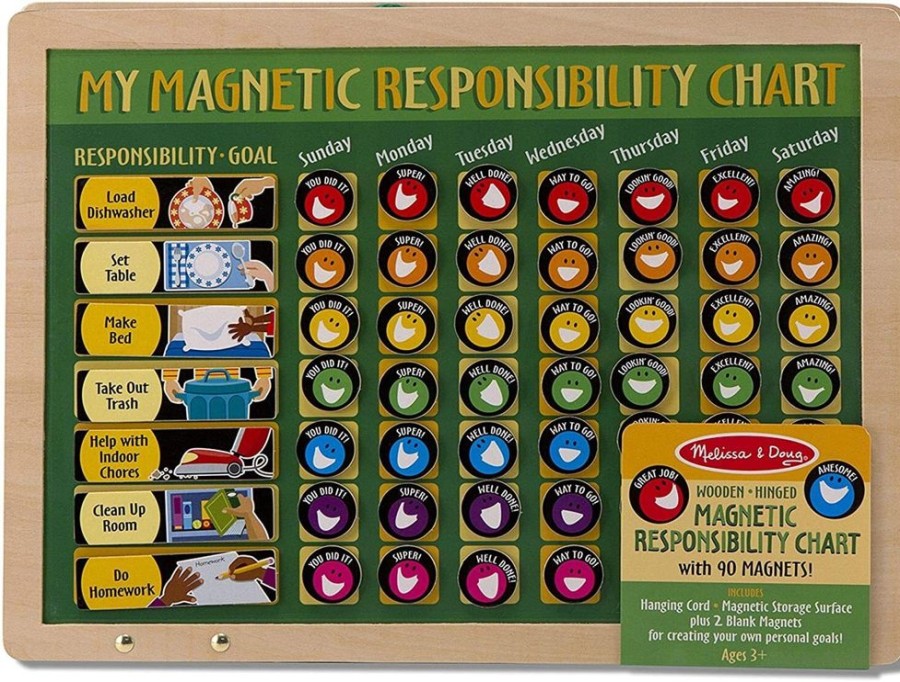 Baby, Toddler & Preschool Toys Melissa & Doug | Melissa & Doug - Magnetic Responsibility Chart