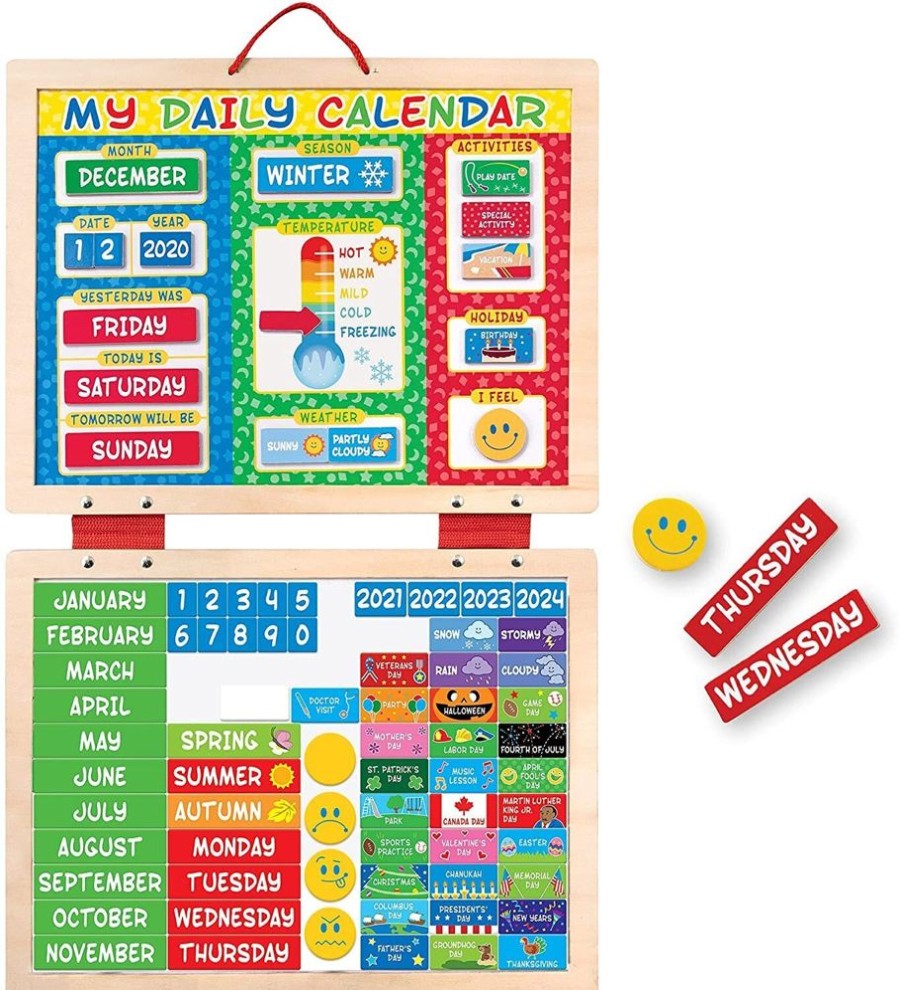 Baby, Toddler & Preschool Toys Melissa & Doug | Melissa & Doug - My Daily Magnetic Calendar