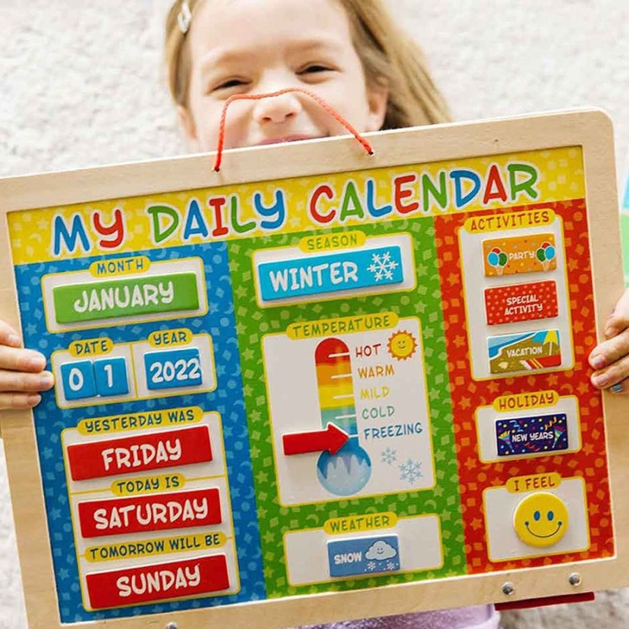 Baby, Toddler & Preschool Toys Melissa & Doug | Melissa & Doug - My Daily Magnetic Calendar