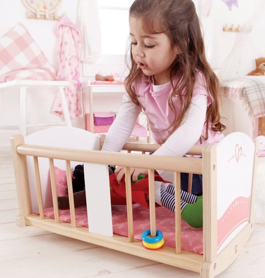 Imaginative Play Hape | Hape - Rock-A-Bye Baby Cradle