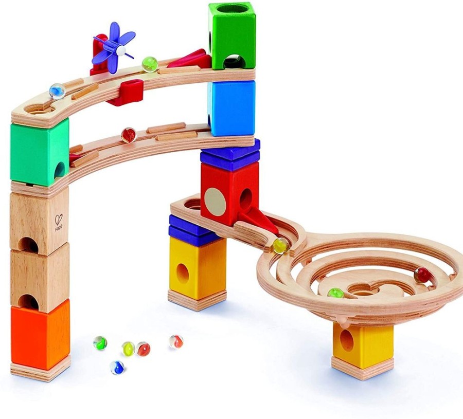 Construction Toys Hape | Hape - Quadrilla Race To The Finish Marble Run